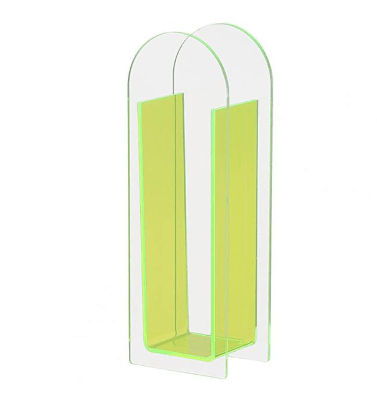 Transparent Acrylic Flower Vase for Fresh or Dried Arrangements