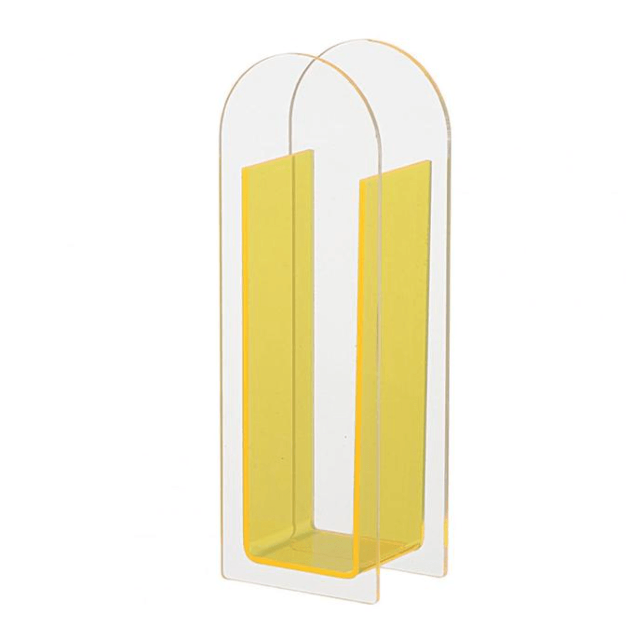 Transparent Acrylic Flower Vase for Fresh or Dried Arrangements
