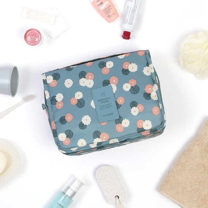 Water-Resistant Hanging Toiletry Bag with Smart Compartments