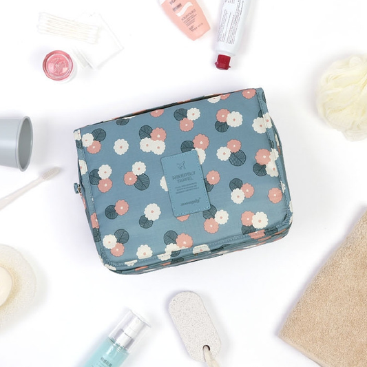 Water-Resistant Hanging Toiletry Bag with Smart Compartments