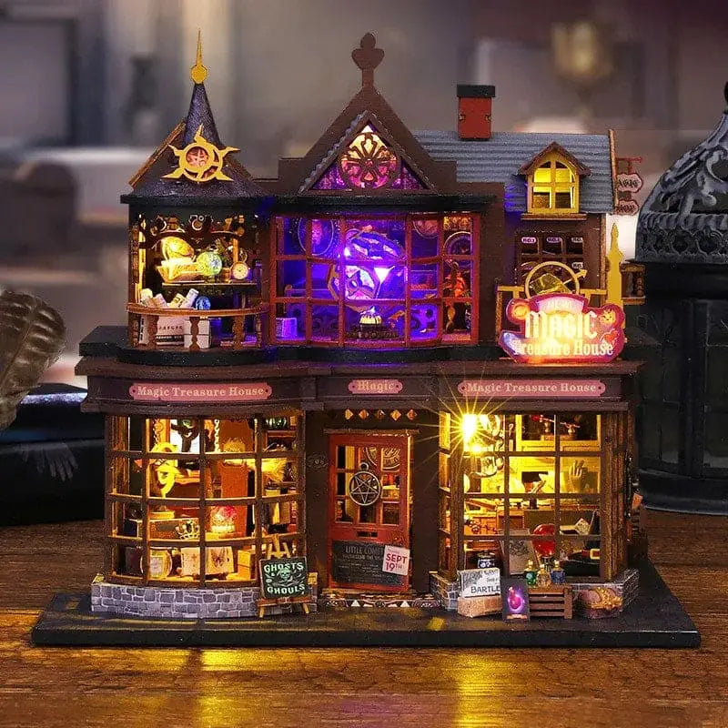 Magic Treasure House DIY Book Nook with LED Lights