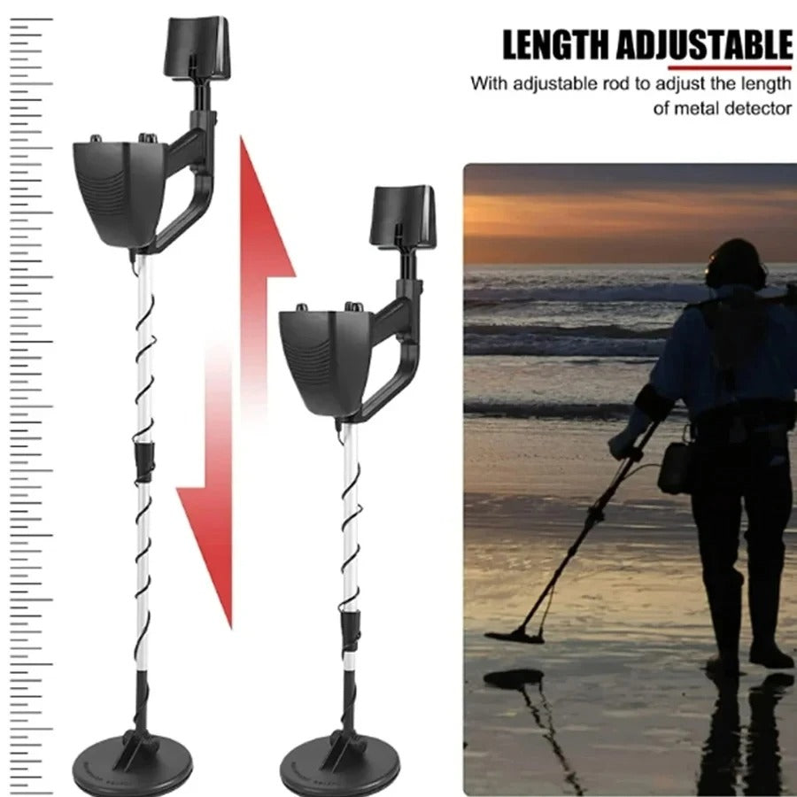 Metal Detector for Kids and Adults with Adjustable Sensitivity and Smart Filtering