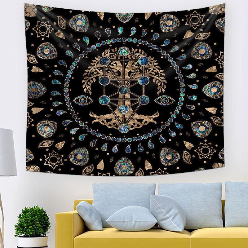 Tree of Life Wall Tapestry - Elegant Floral Art for Home Decor