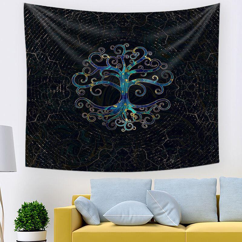 Tree of Life Wall Tapestry - Elegant Floral Home Decor