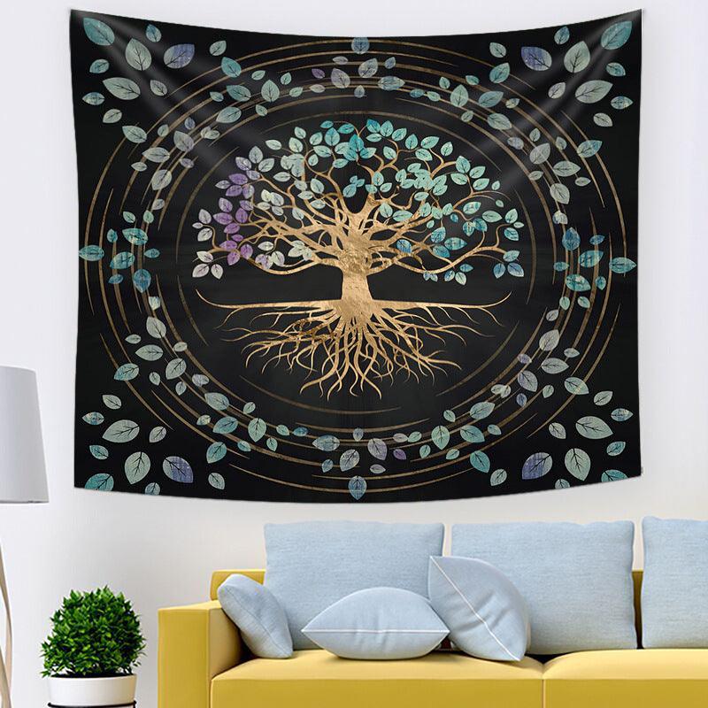 Tree of Life Wall Tapestry - Elegant Floral Art for Home Decor
