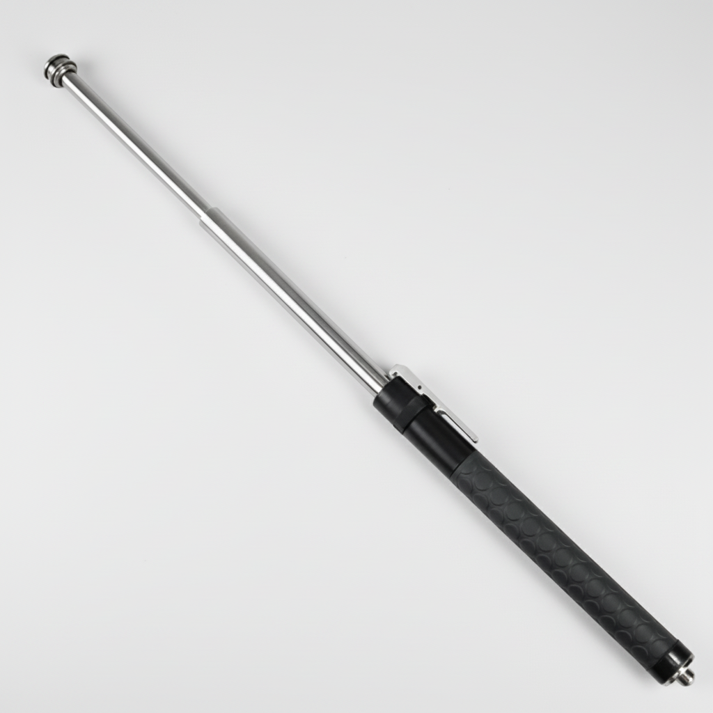 Self-Defense Trekking Stick with Automatic Pop-Up Mechanism