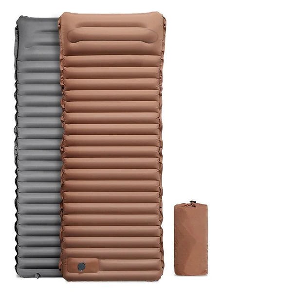 Portable Air Mattress with Foot Pump for Camping and Outdoor Comfort