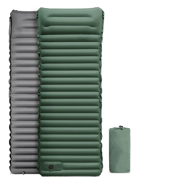 Portable Air Mattress with Foot Pump for Camping and Outdoor Comfort