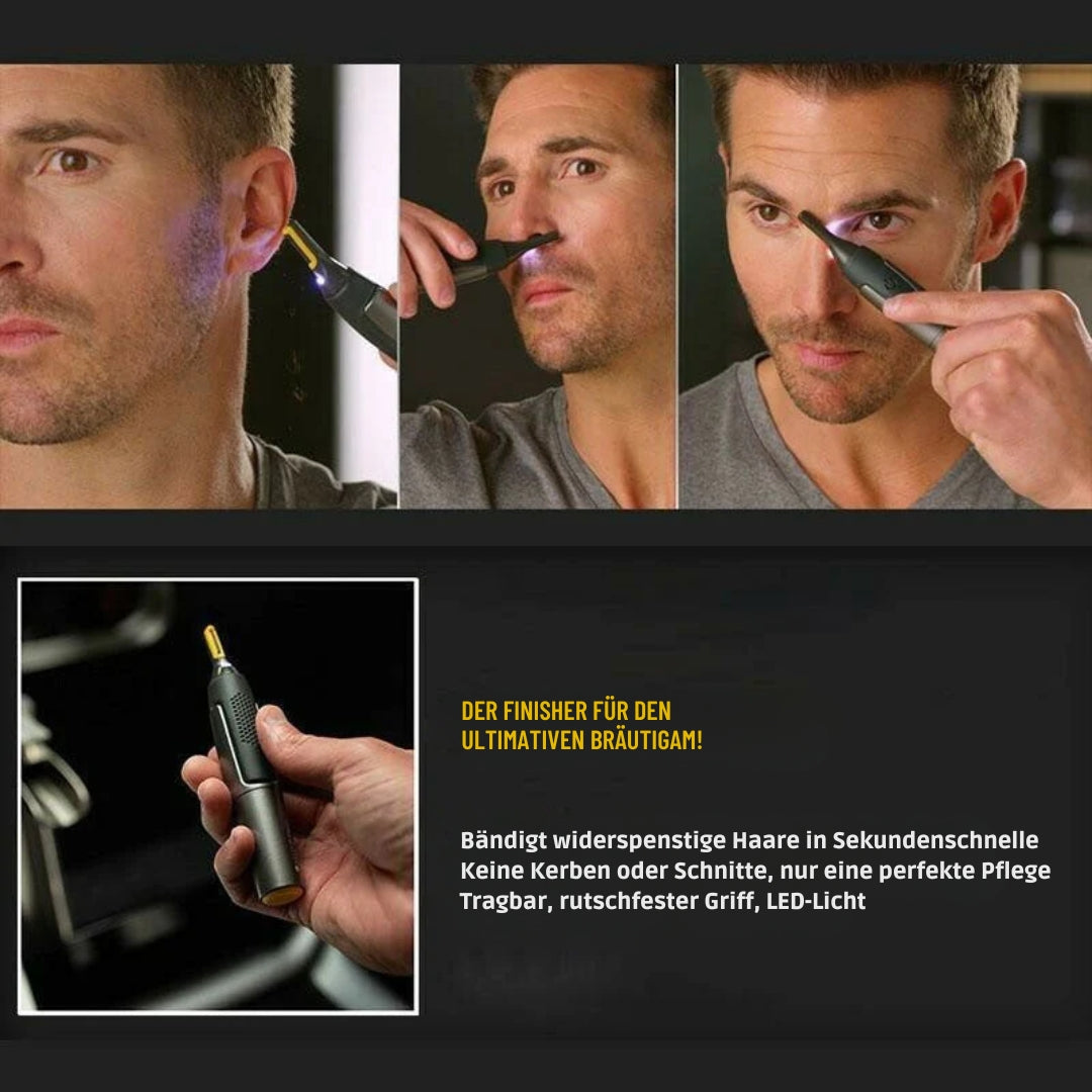 Ultra-Precise Cordless Hair Trimmer with LED Light