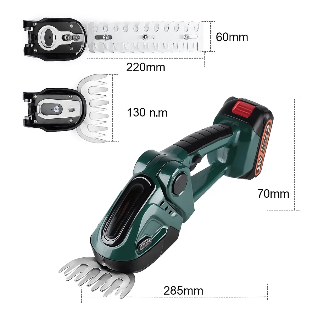 Wireless 2-in-1 Hedge Trimmer and Lawn Mower