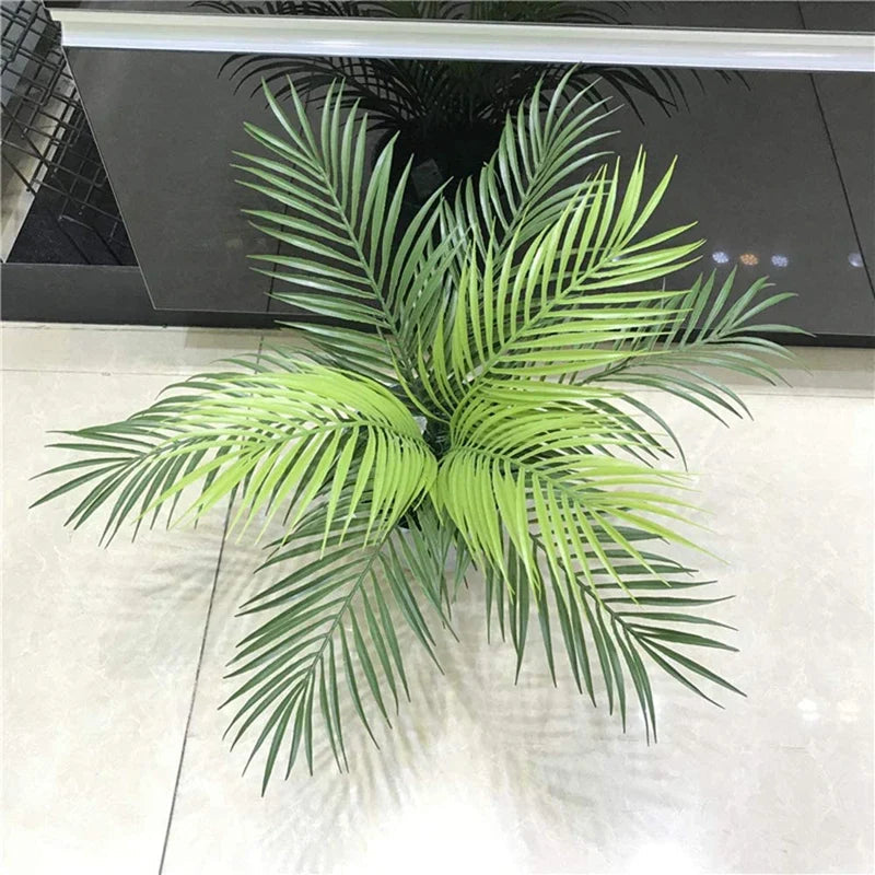 Artificial Palm Leaves - 12 Realistic Tropical Decor