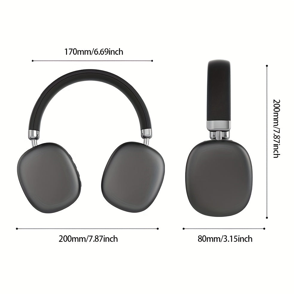 Wireless Closed-Back Headphones with Sound Isolation and USB-C Charging