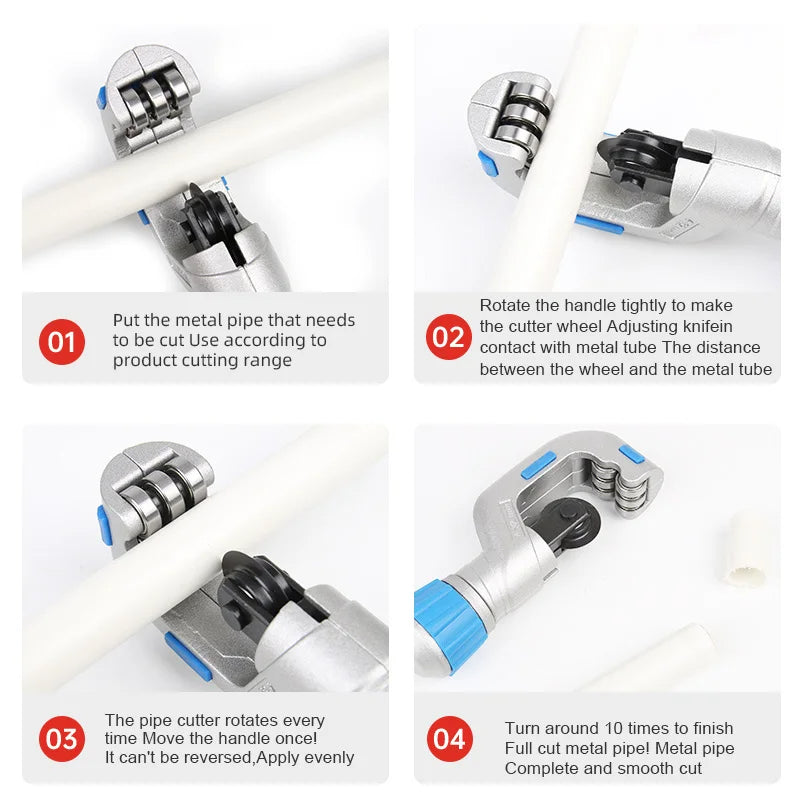 Robust Pipe Cutter for Metal and PVC Pipes