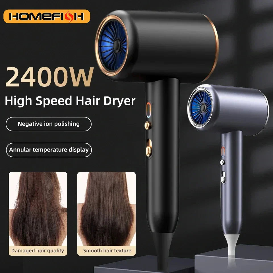 Compact Anion Hair Dryer with 3 Speed Settings