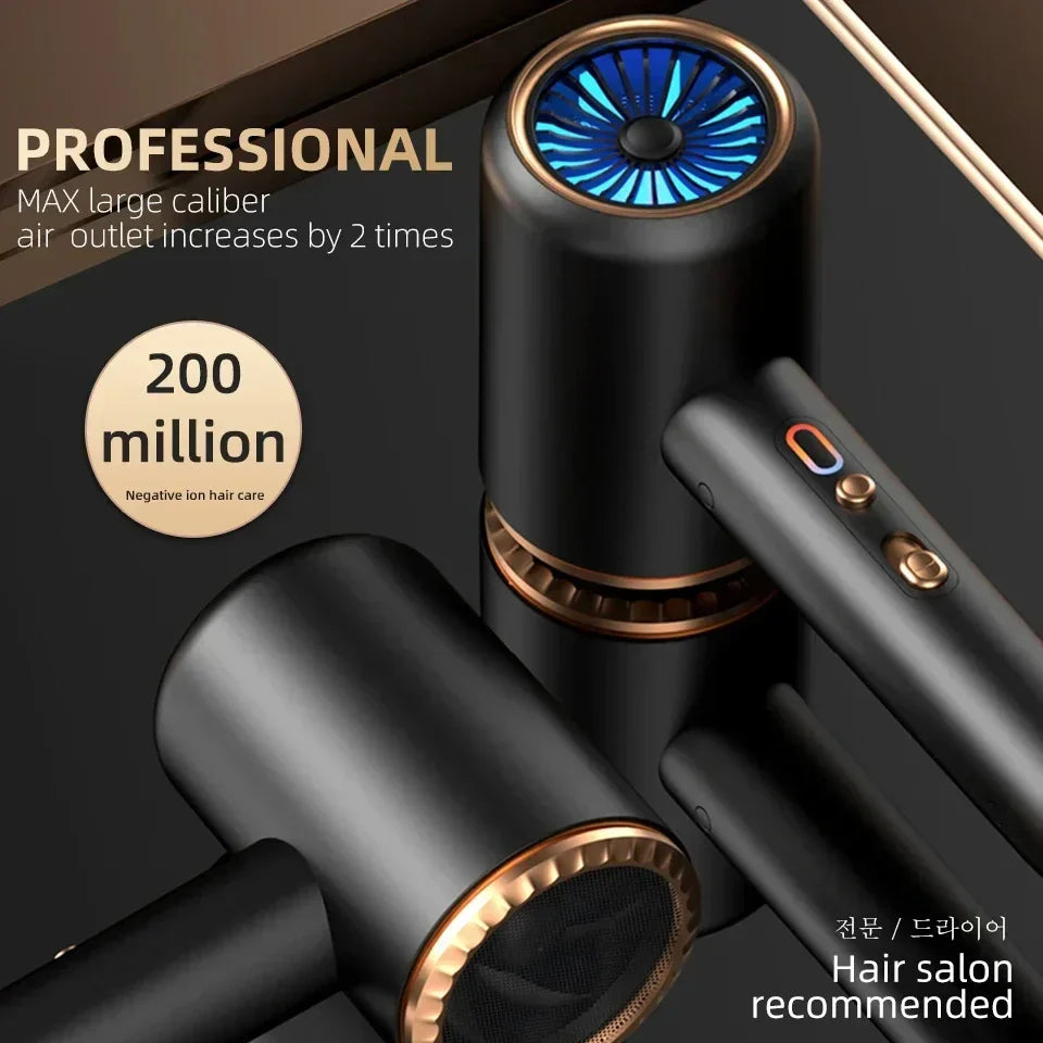 Compact Anion Hair Dryer with 3 Speed Settings