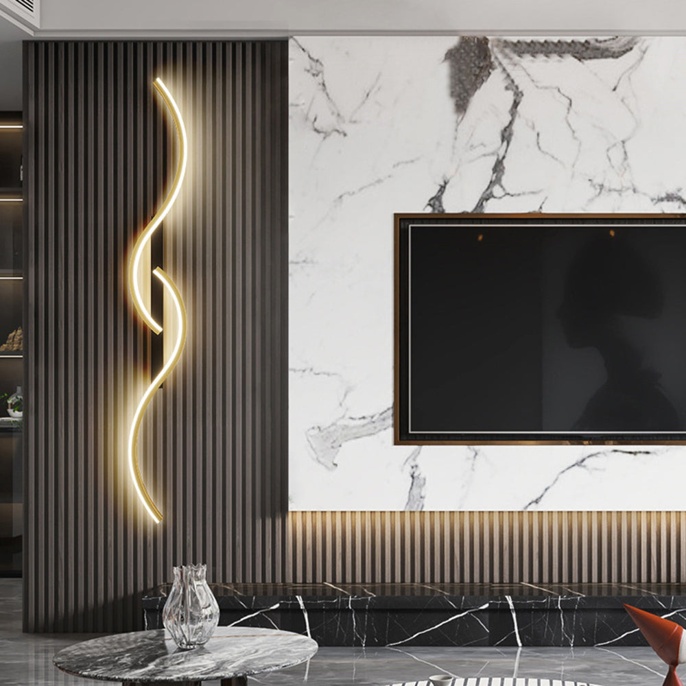 S-shaped Warm White Wall Lamp