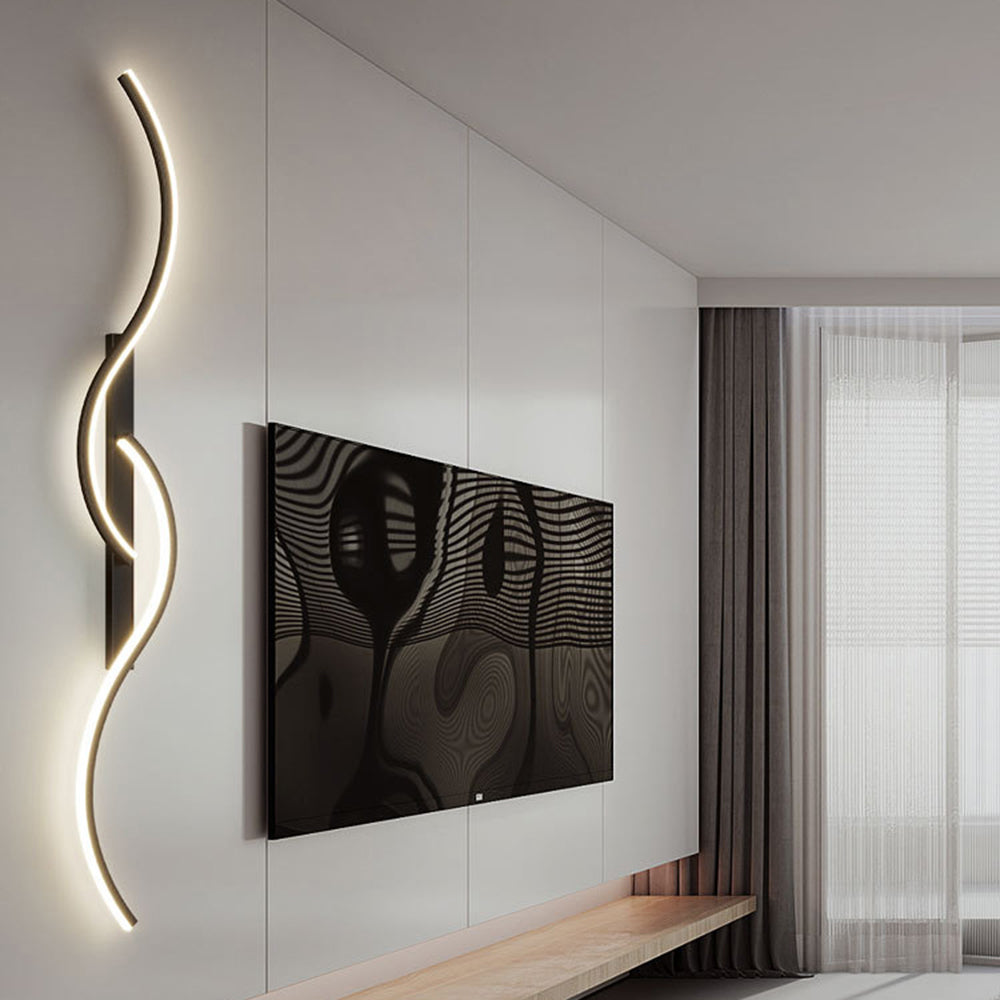 S-shaped Warm White Wall Lamp