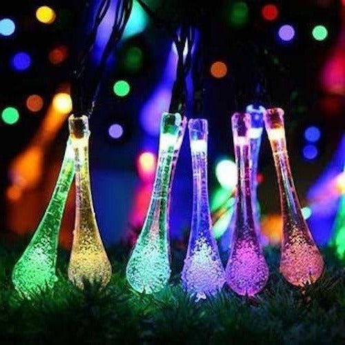 Solar-Powered LED String Lights with 8 Lighting Modes