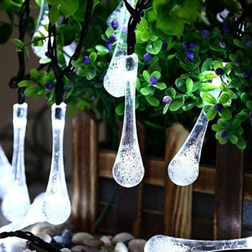Solar-Powered LED String Lights with 8 Lighting Modes