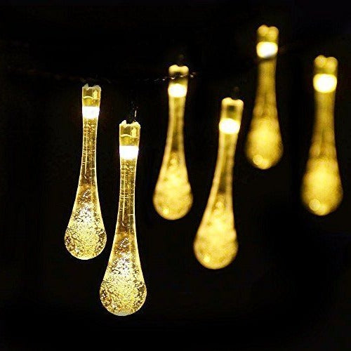 Solar-Powered LED String Lights with 8 Lighting Modes