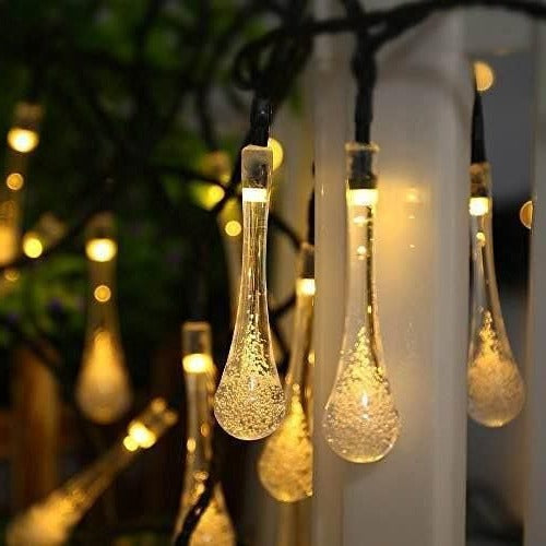 Solar-Powered LED String Lights with 8 Lighting Modes