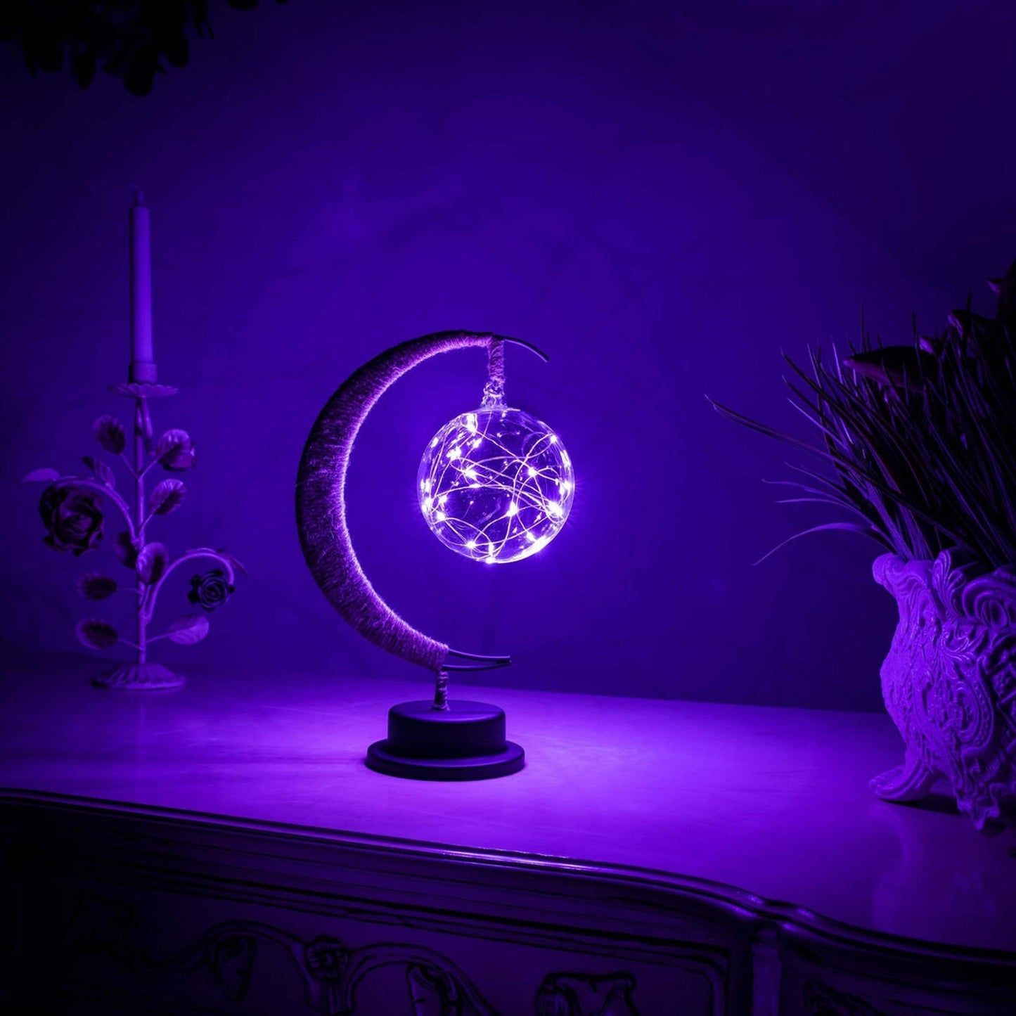 LED Lunar Lamp - Enchanted Moon Night Light for Home Decor
