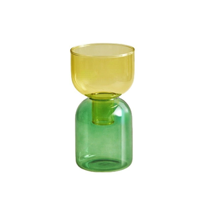 Mini Glass Bud Vase Terrarium Set - Contemporary Hydroponic Planters