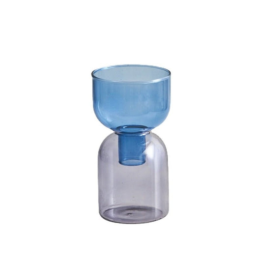 Mini Glass Bud Vase Terrarium Set - Contemporary Hydroponic Planters