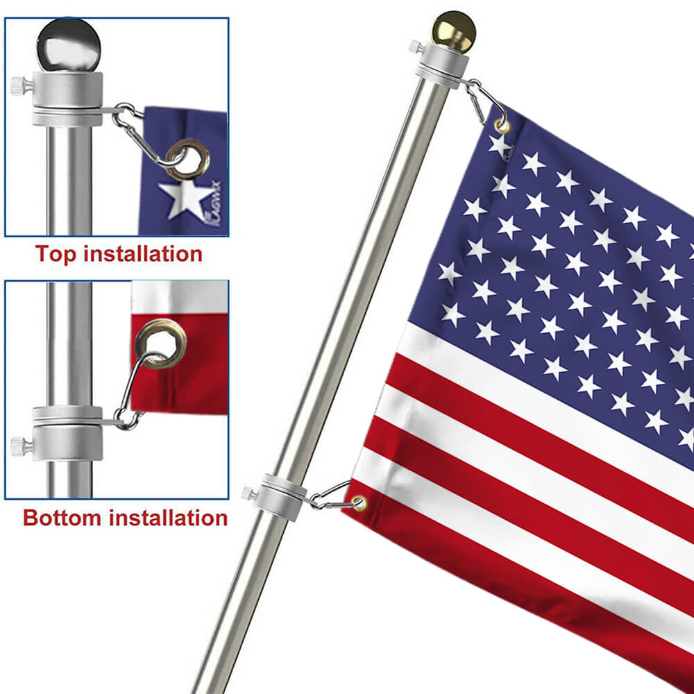 Premium Weatherproof American Grommet Flag - Double-Sided Canvas