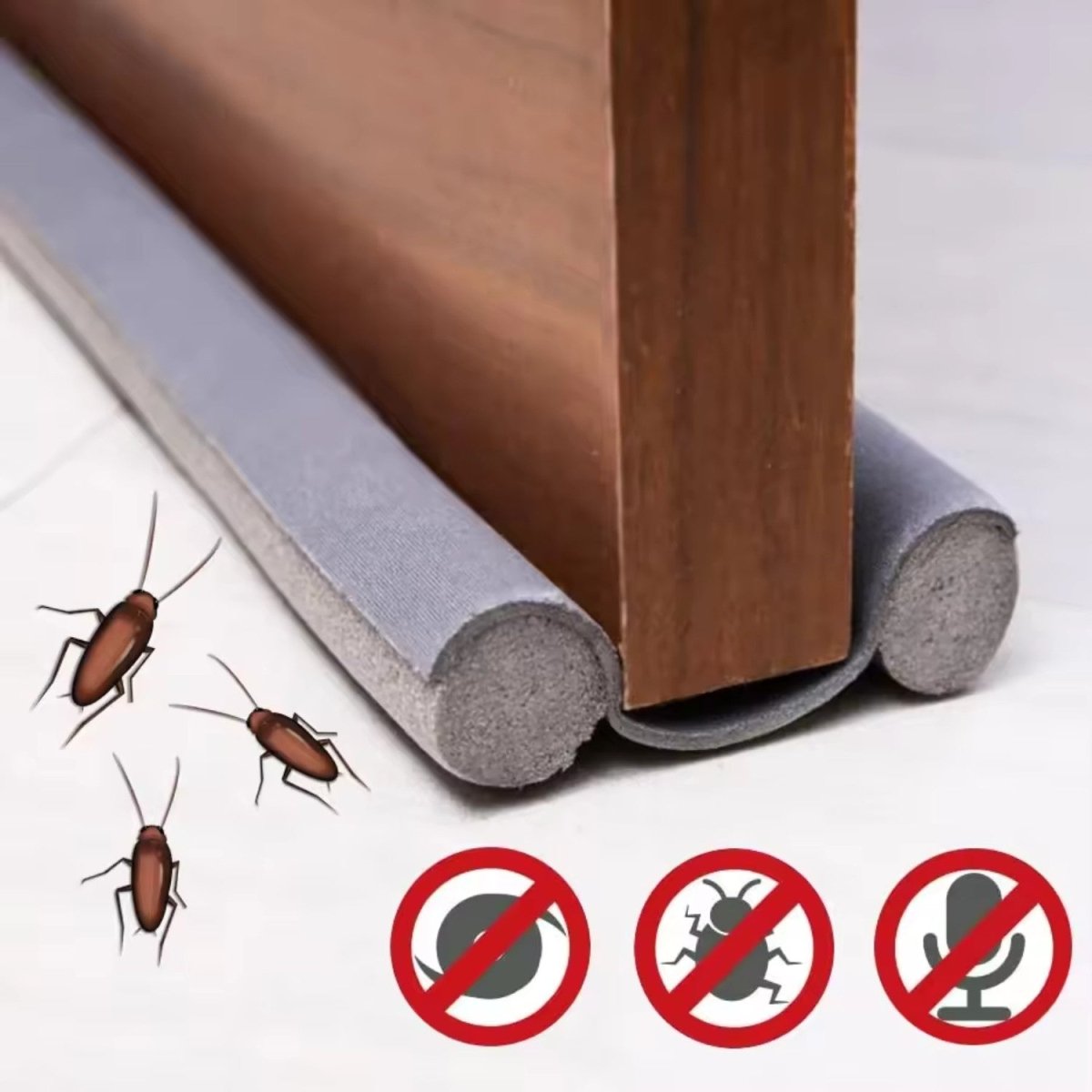 Double Draught Excluder with Soundproof and Dustproof Design