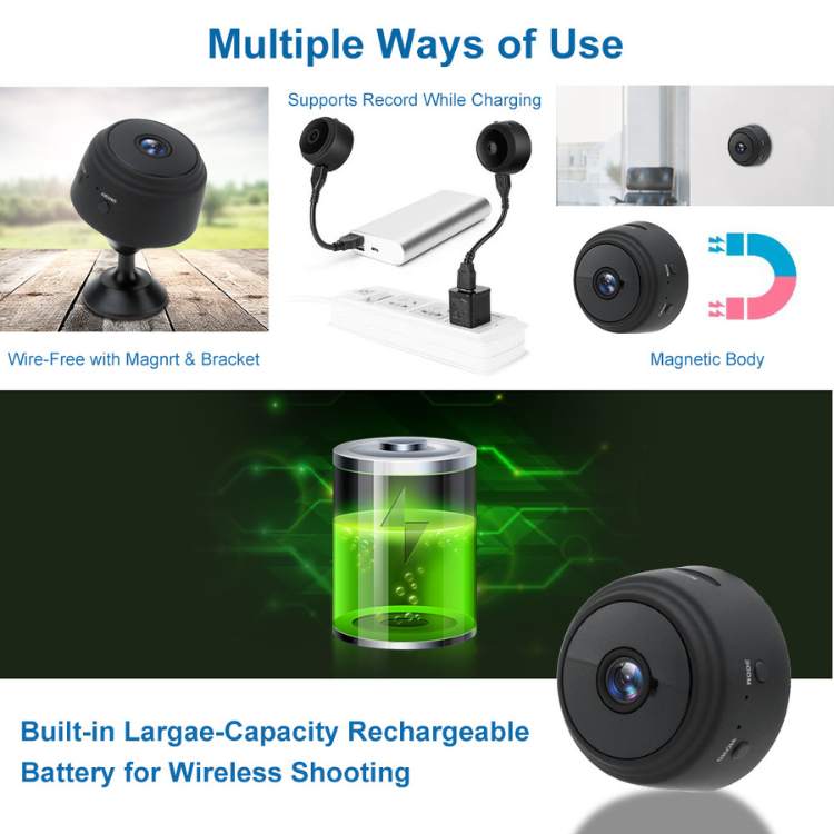 1080p HD Ultra-Compact Security Camera with Night Vision
