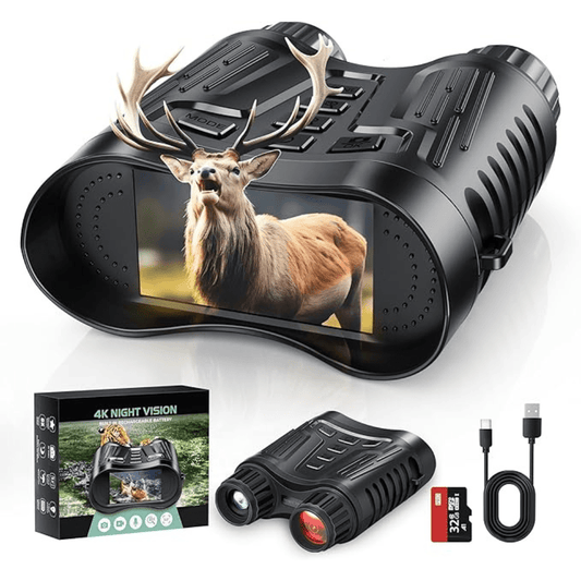 Ultra HD Night Vision Binoculars with 8X Zoom and 4K Recording
