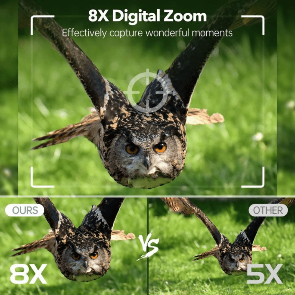 Ultra HD Night Vision Binoculars with 8X Zoom and 4K Recording