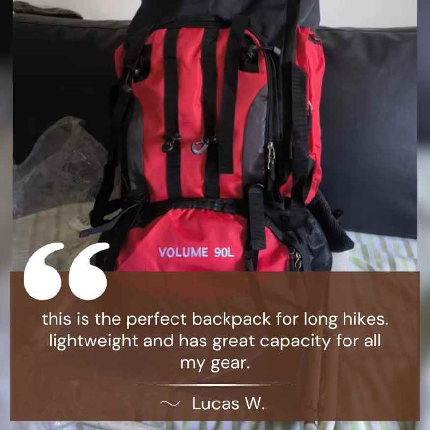90L Ultra-Light Waterproof Hiking Backpack