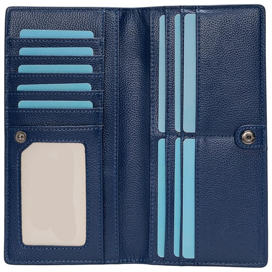 Ultra-Slim RFID Blocking Leather Card Wallet