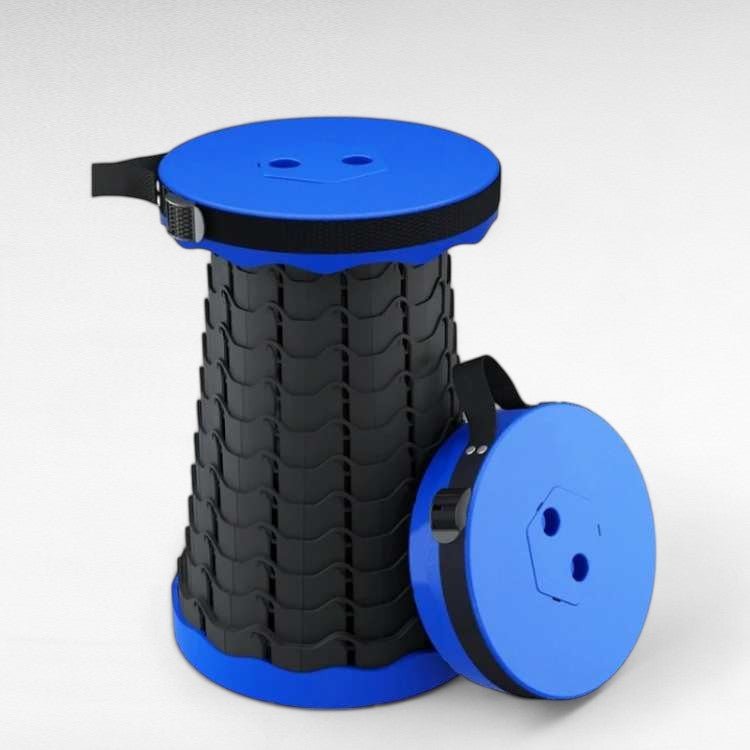 Adjustable Compact Folding Stool for Travel and Outdoor Use