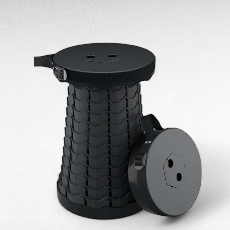 Adjustable Compact Folding Stool for Travel and Outdoor Use
