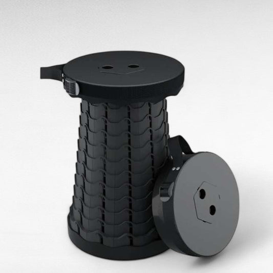 Adjustable Compact Folding Stool for Travel and Outdoor Use