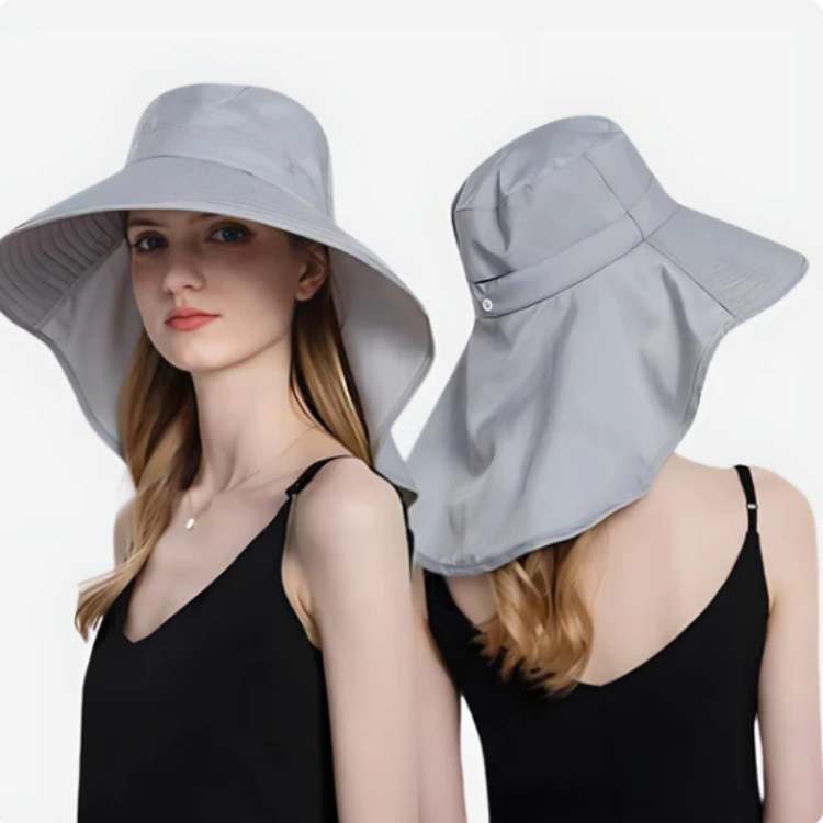 Wide Brim UV Protection Sun Hat with Adjustable Fit