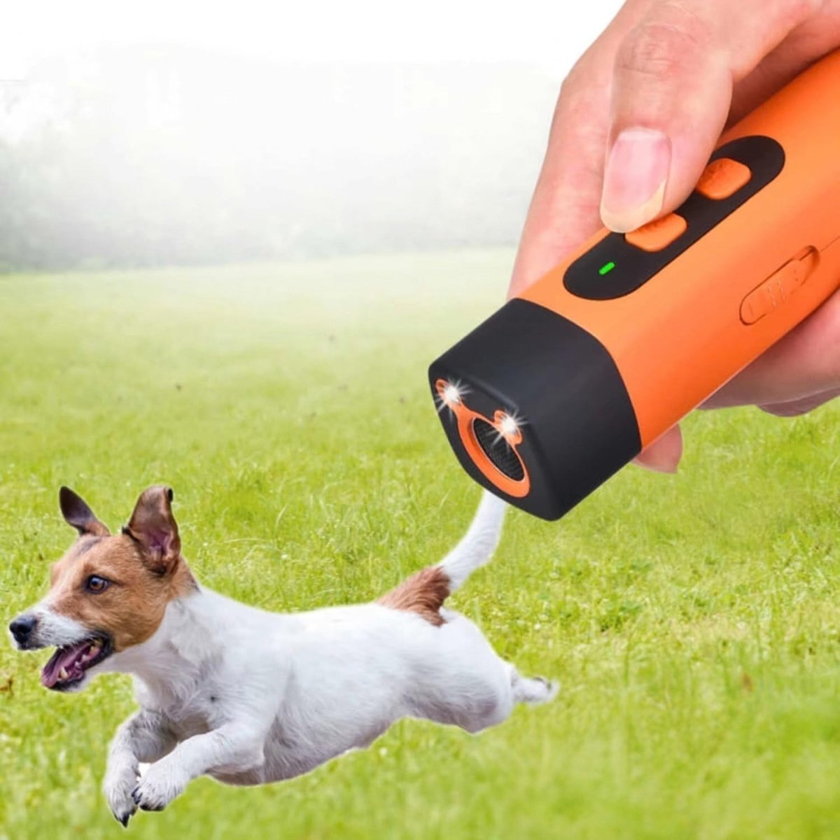 Ultrasonic Dog Bark Control Repeller with Flashlight