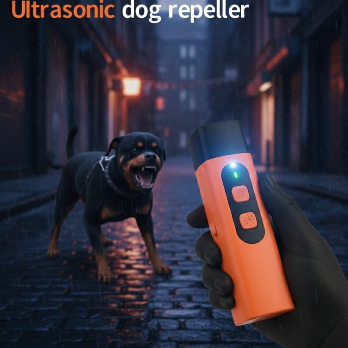Ultrasonic Dog Bark Control Repeller with Flashlight