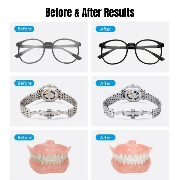 Ultrasonic Jewelry Cleaner for Rings, Necklaces, and Eyeglasses