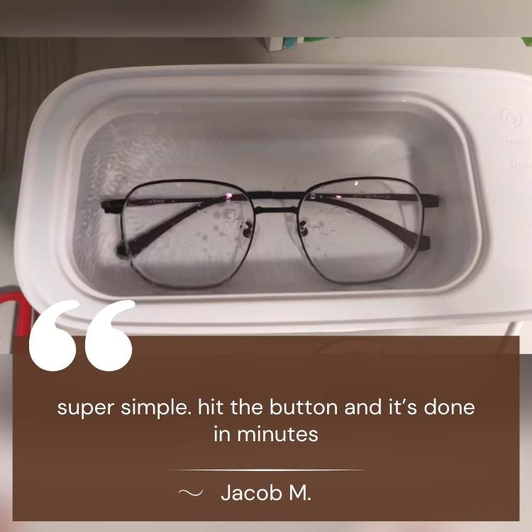 Ultrasonic Jewelry Cleaner for Rings, Necklaces, and Eyeglasses