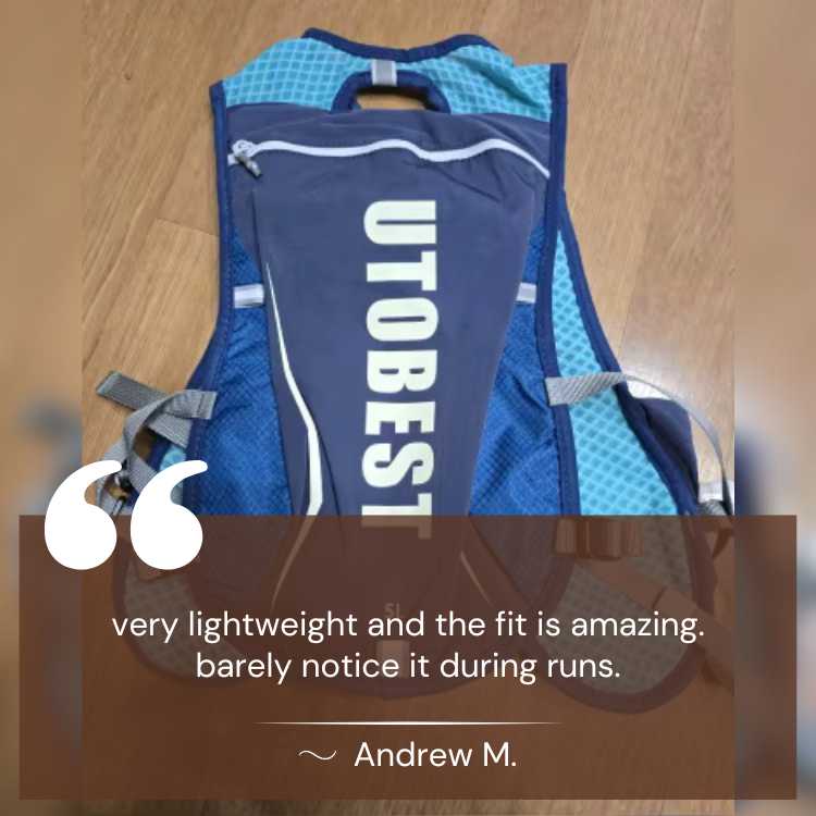 Ultra-Lightweight Hydration Running Vest with Reflective Strips