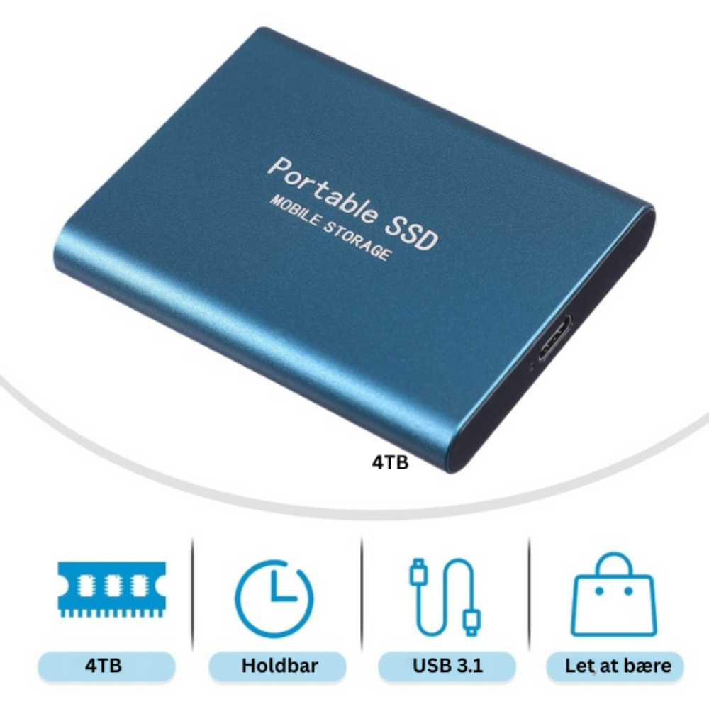 Portable 1TB External SSD with 1050 MB/s Speed
