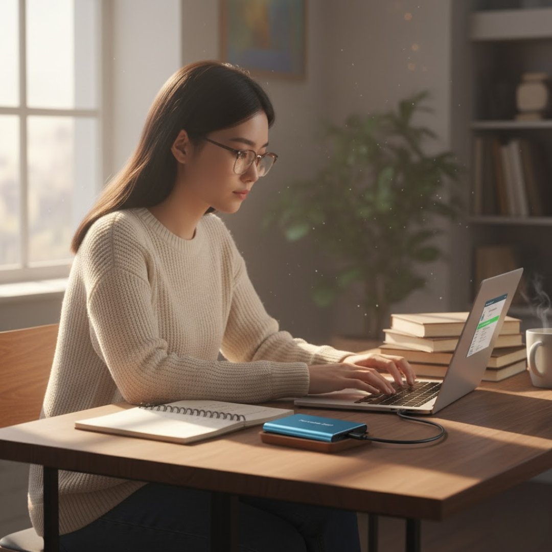 Portable 1TB External SSD with 1050 MB/s Speed