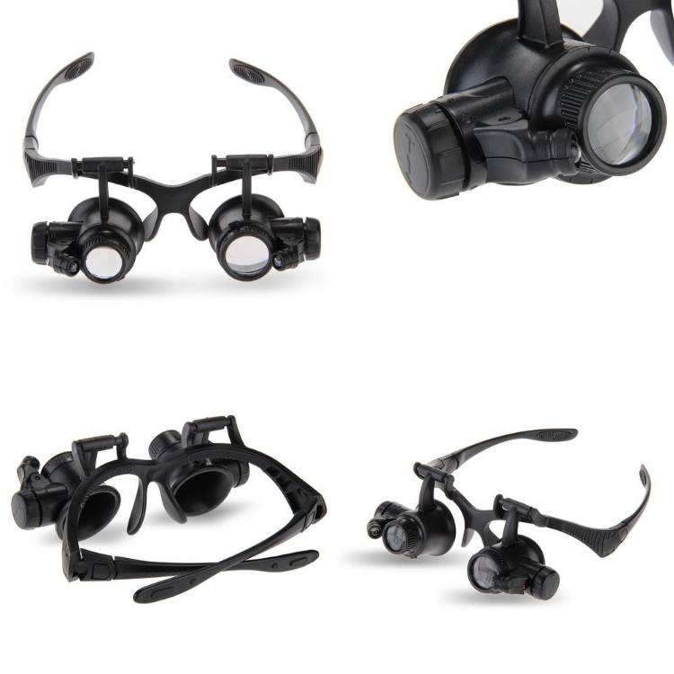 LED Magnifying Glasses with Interchangeable Lenses