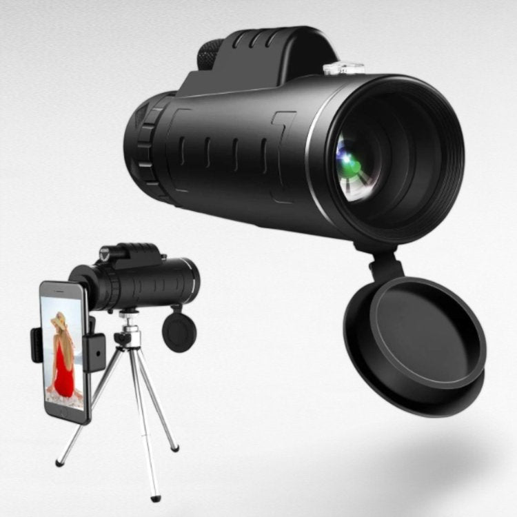 Ultra HD Monocular with Smartphone Adapter and Tripod