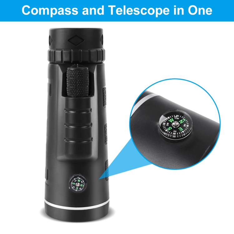 Ultra HD Monocular with Smartphone Adapter and Tripod