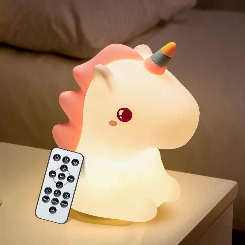 Unicorn Night Light with 16 Colors and Adjustable Brightness